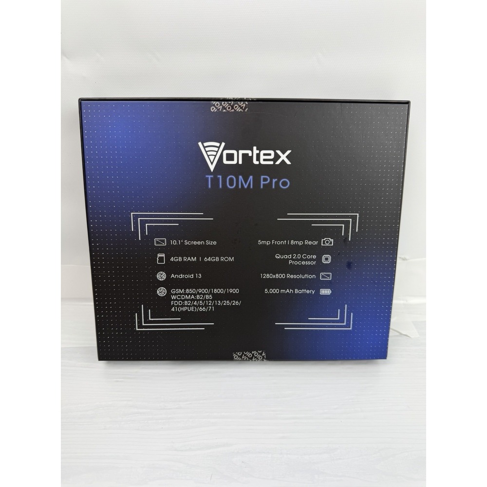 Vortex T10M Pro 10.1 Inch Tablet 64GB Wi-Fi + 4G Blue (open Box) - Picture 2 of 11